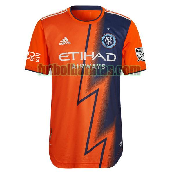 tailandia camiseta new york city 2022 2023 naranja segunda