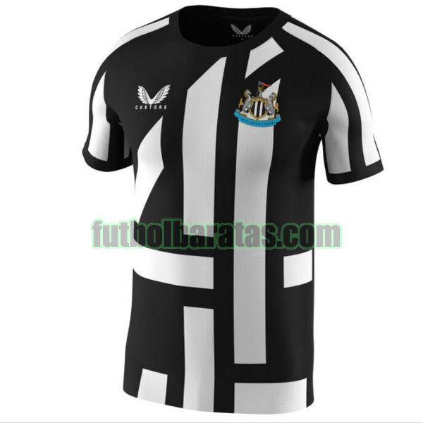 tailandia camiseta newcastle united 2022 negro blanco primera