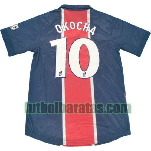 tailandia camiseta okocha 10 paris saint germain 1998-1999 primera equipacion