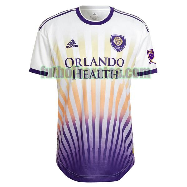 tailandia camiseta orlando city 2022 2023 blanco purple primera