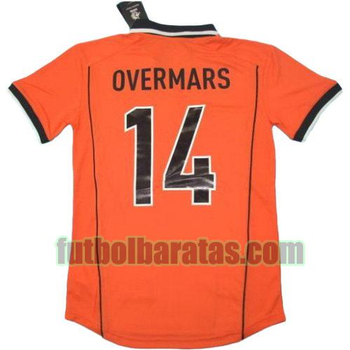 tailandia camiseta overmars 14 países bajos 1998 primera equipacion