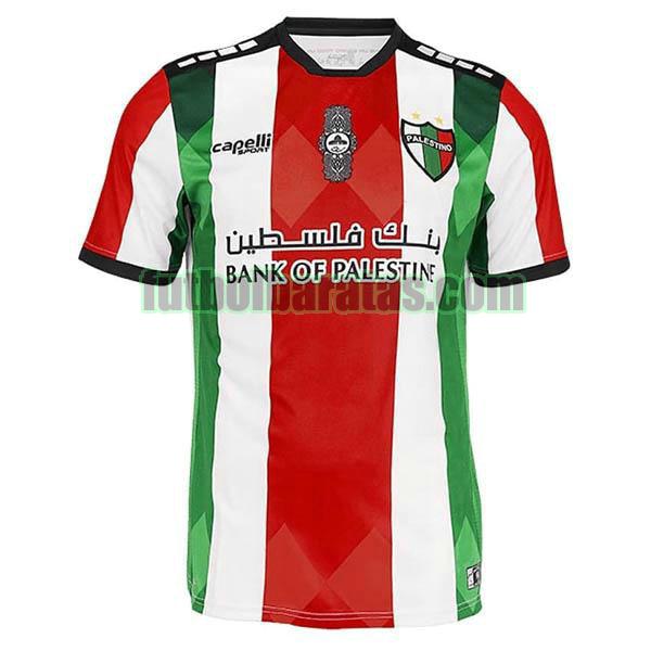 tailandia camiseta palestino 2021 2022 blanco rojo verde segunda