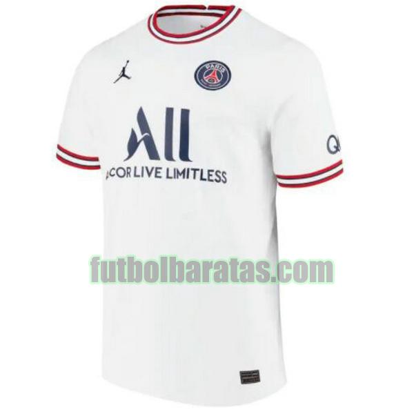 tailandia camiseta paris saint germain 2021 2022 blanco fourth