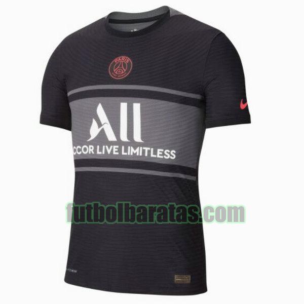 tailandia camiseta paris saint germain 2021 2022 negro tercera