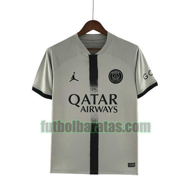 tailandia camiseta paris saint germain 2022 2023 gris segunda