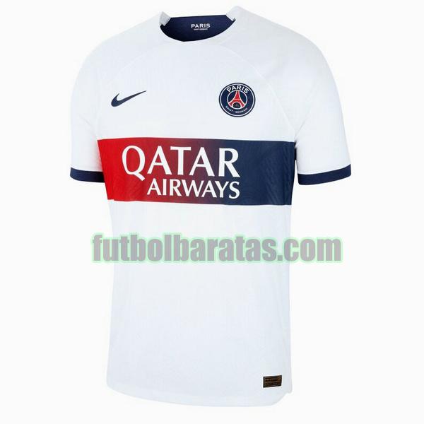 tailandia camiseta paris saint germain 2023 2024 blanco segunda