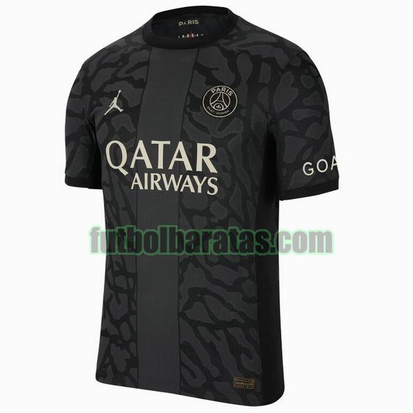 tailandia camiseta paris saint germain 2023 2024 negro tercera