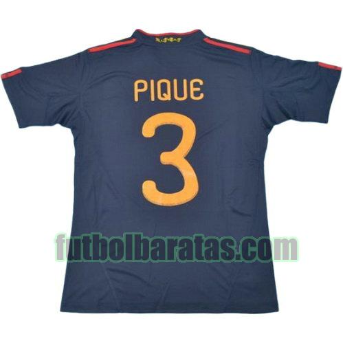 tailandia camiseta pique 3 españa 2010 segunda equipacion