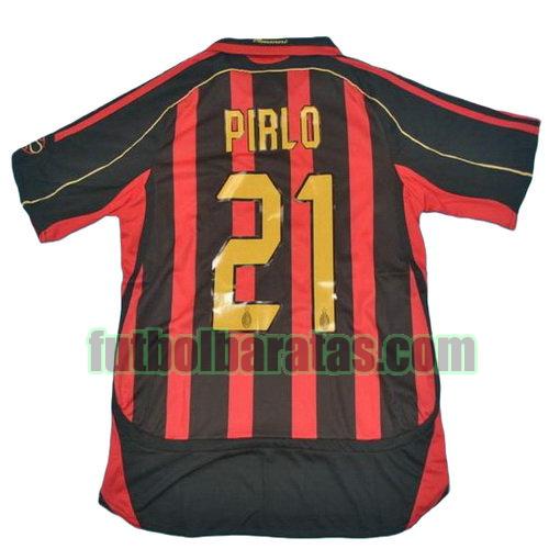 tailandia camiseta pirlo 21 ac milan 2006-2007 primera equipacion