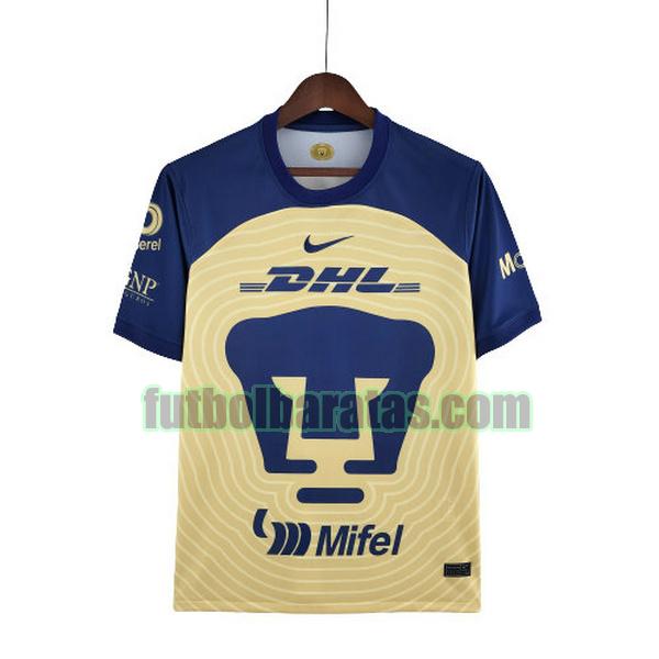 tailandia camiseta pumas 2022 2023 amarillo azul primera