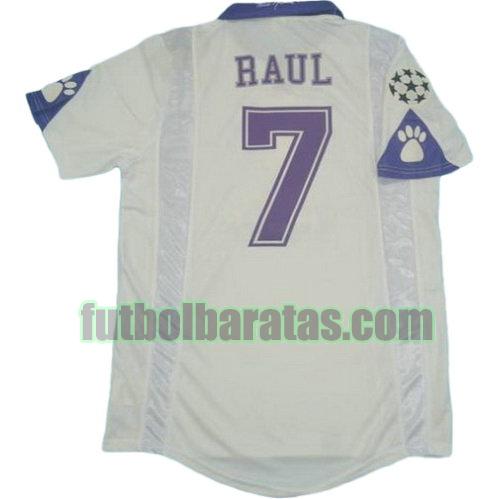 tailandia camiseta raul 7 real madrid 1997-1998 primera equipacion