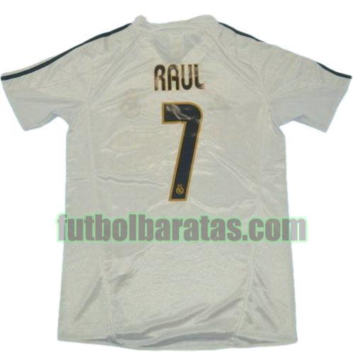 tailandia camiseta raul 7 real madrid 2003-2004 primera equipacion