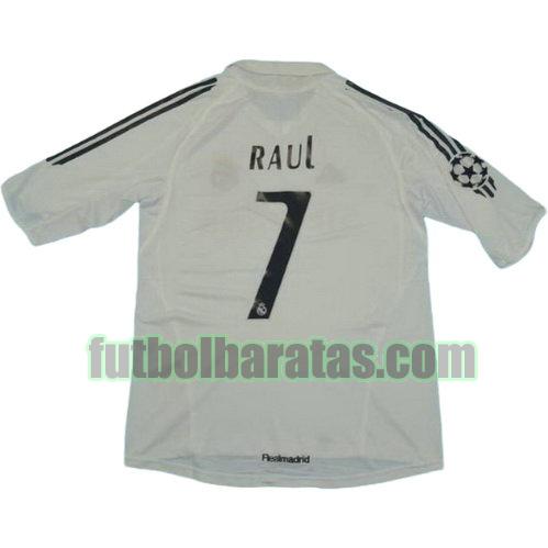 tailandia camiseta raul 7 real madrid 2005-2006 primera equipacion