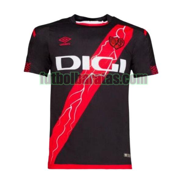 tailandia camiseta rayo vallecano 2021 2022 negro segunda