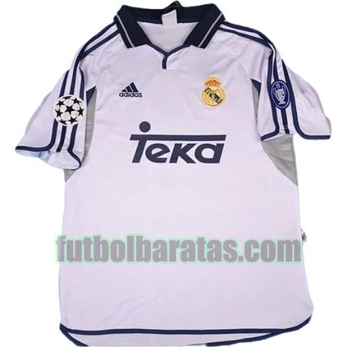 tailandia camiseta real madrid 2001-2002 primera equipacion