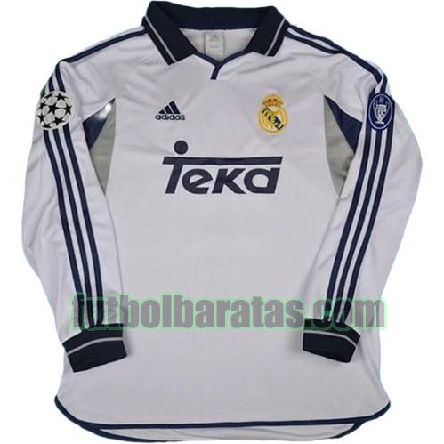 tailandia camiseta real madrid 2001-2002 primera equipacion ml