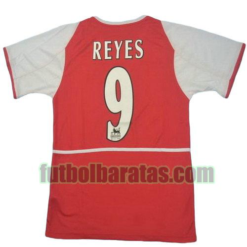 tailandia camiseta reyes 9 arsenal 2002-2004 primera equipacion