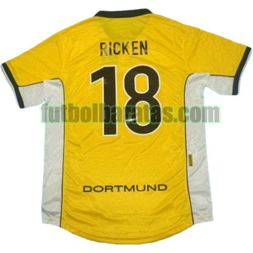 tailandia camiseta ricken 18 borussia dortmund 1998 primera equipacion