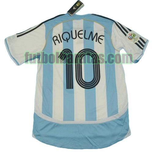 tailandia camiseta riquelme 10 argentina copa mundial 2006 primera equipacion