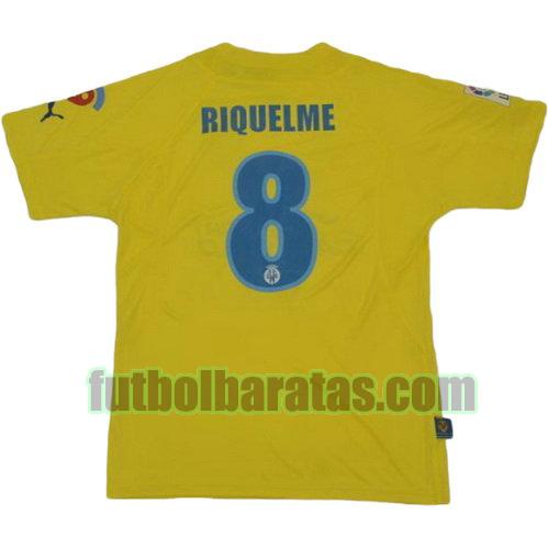 tailandia camiseta riquelme 8 villarreal 2005-2006 primera equipacion