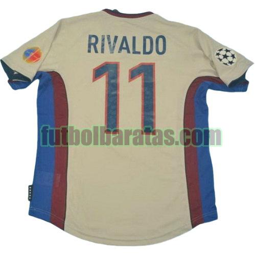 tailandia camiseta rivaldo 11 barcelona 1999-2000 segunda equipacion