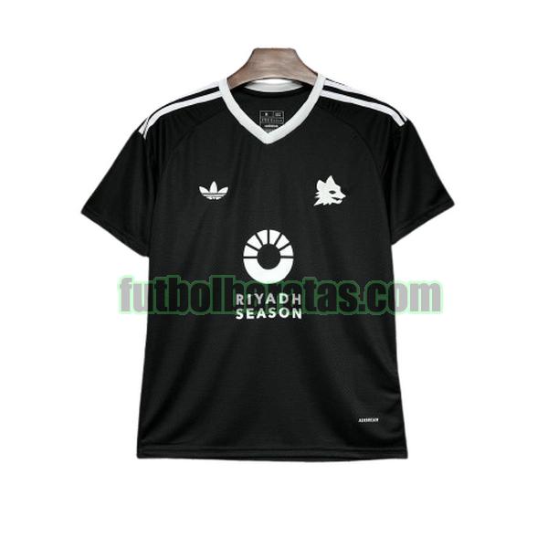 tailandia camiseta roma 2024 2025 negro training