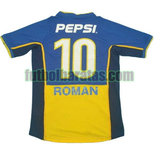 tailandia camiseta roman 10 boca juniors 2002 primera equipacion