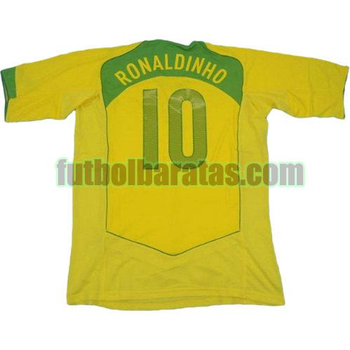tailandia camiseta ronaldinho 10 brasil 2004 primera equipacion