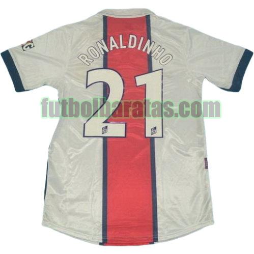 tailandia camiseta ronaldinho 21 paris saint germain 1998-1999 segunda equipacion