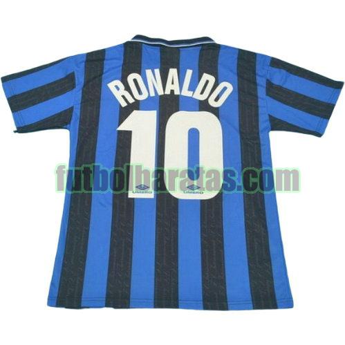 tailandia camiseta ronaldo 10 inter milan 1997-1998 primera equipacion