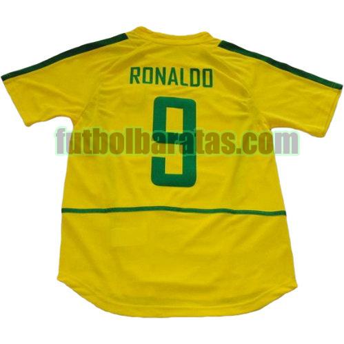 tailandia camiseta ronaldo 9 brasil copa mundial 2002 primera equipacion