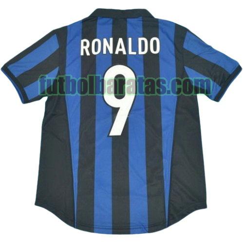 tailandia camiseta ronaldo 9 inter milan 1998-1999 primera equipacion