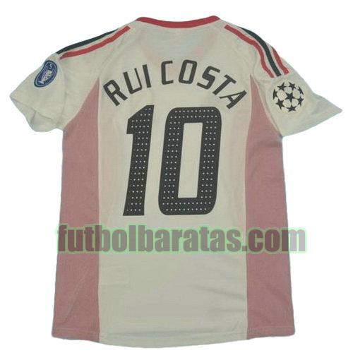 tailandia camiseta rui costa 10 ac milan 2002-2003 segunda equipacion