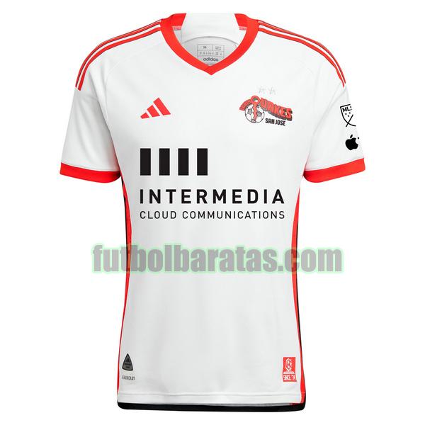 tailandia camiseta san jose earthquakes 2024 2025 blanco segunda