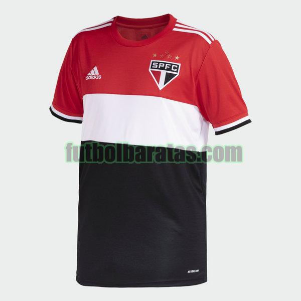 tailandia camiseta sao paulo 2021 2022 rojo blanco negro tercera