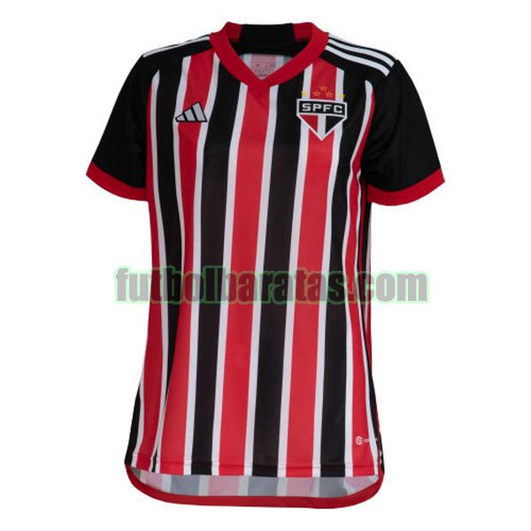 tailandia camiseta sao paulo 2023 2024 rojo negro segunda