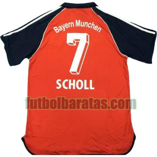 tailandia camiseta scholl 7 bayern de múnich 2000-2001 primera equipacion