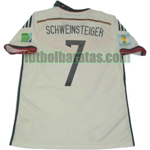 tailandia camiseta schweinsteiger 7 alemania copa mundial 2014 primera equipacion