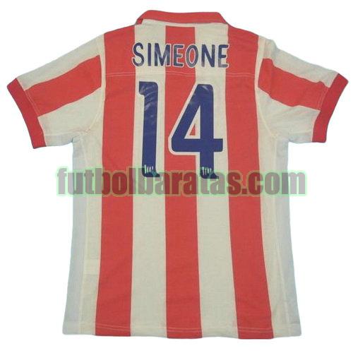 tailandia camiseta simeone 14 atletico madrid 2002-2003 primera equipacion