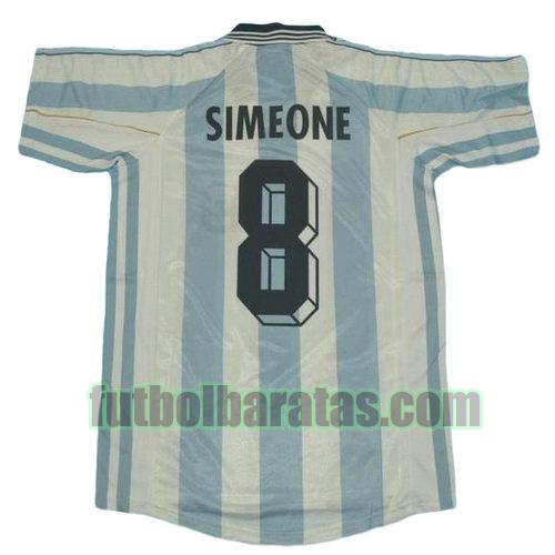 tailandia camiseta simeone 8 argentina copa mundial 1998 primera equipacion
