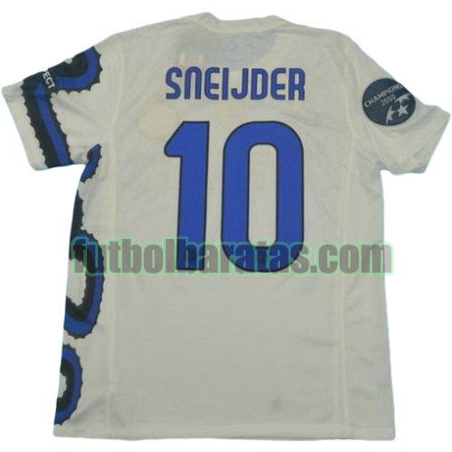 tailandia camiseta sneijder 10 inter milan campeones 2010 segunda equipacion