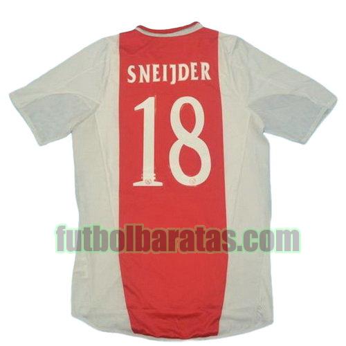 tailandia camiseta sneijder 18 ajax 2004-2005 primera equipacion