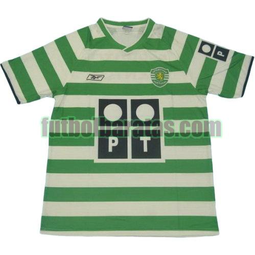 tailandia camiseta sporting de lisboa 2002-2003 primera equipacion