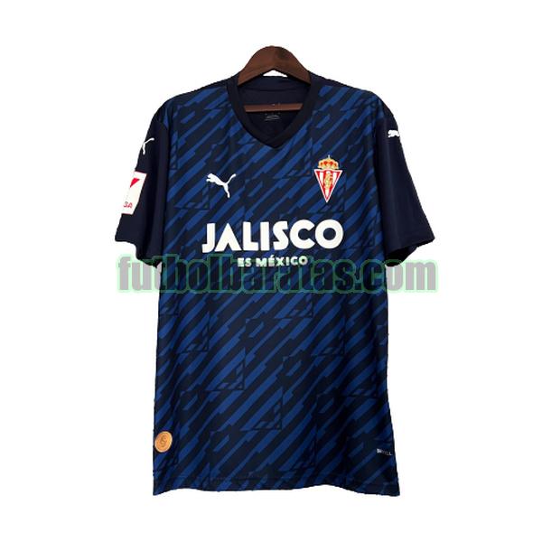 tailandia camiseta sporting gijon 2023 2024 azul tercera