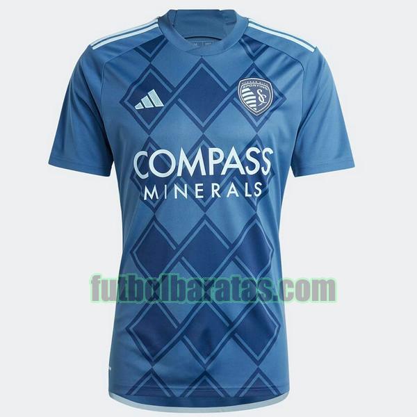 tailandia camiseta sporting kansas 2024 2025 azul segunda