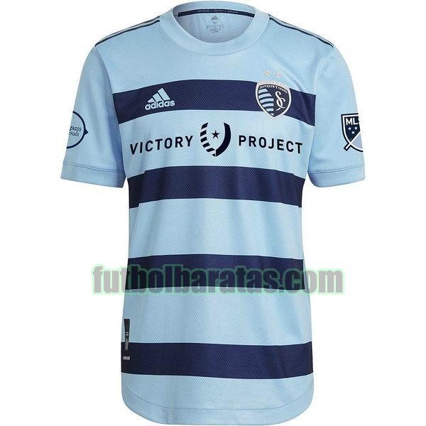 tailandia camiseta sporting kansas city 2021 2022 azul primera