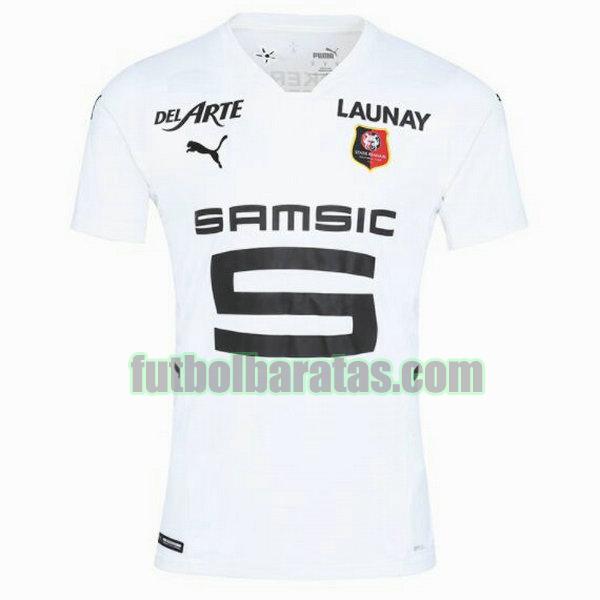 tailandia camiseta stade rennais 2021 2022 blanco segunda