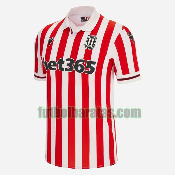 tailandia camiseta stoke city 2023 2024 blanco rojo primera