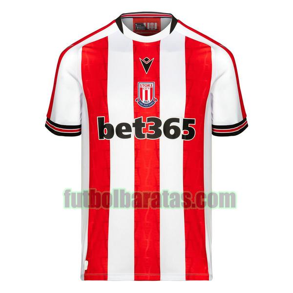 tailandia camiseta stoke city 2024 2025 blanco rojo primera