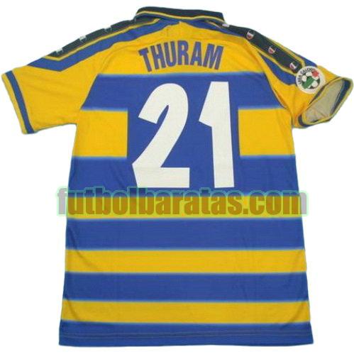 tailandia camiseta thuram 21 parma 1999-2000 primera equipacion